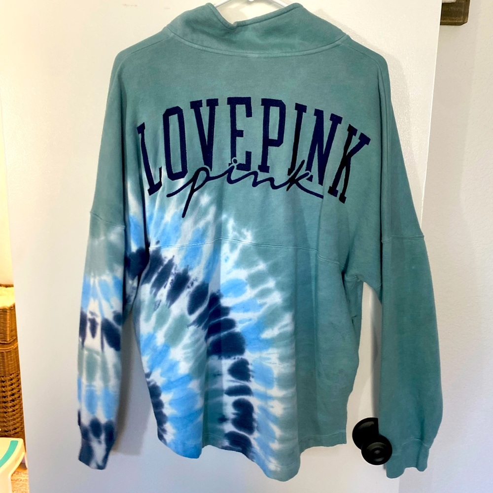 Pink quarter zip oversized sweater